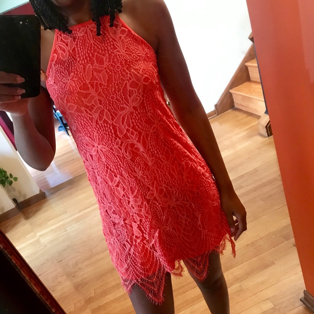 Bright Coral Dress